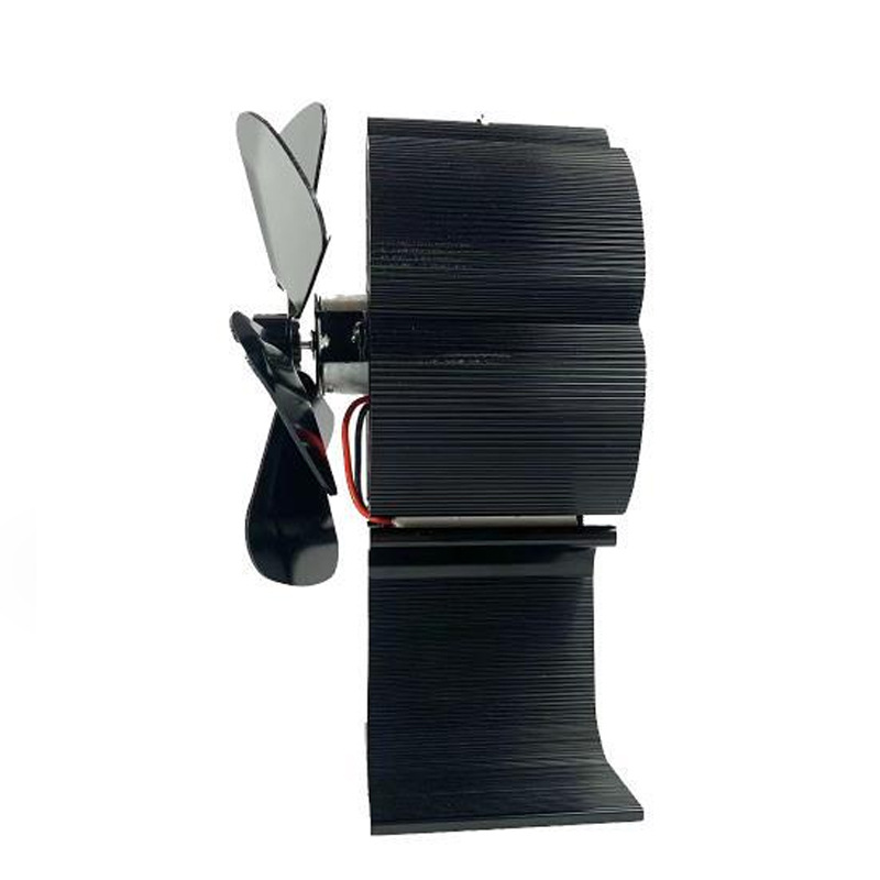 Cross-border Europe and the United States 6-leaf thermal power fireplace rotating fan Amazon fireplace aluminum alloy high temperature resistant thermal fan