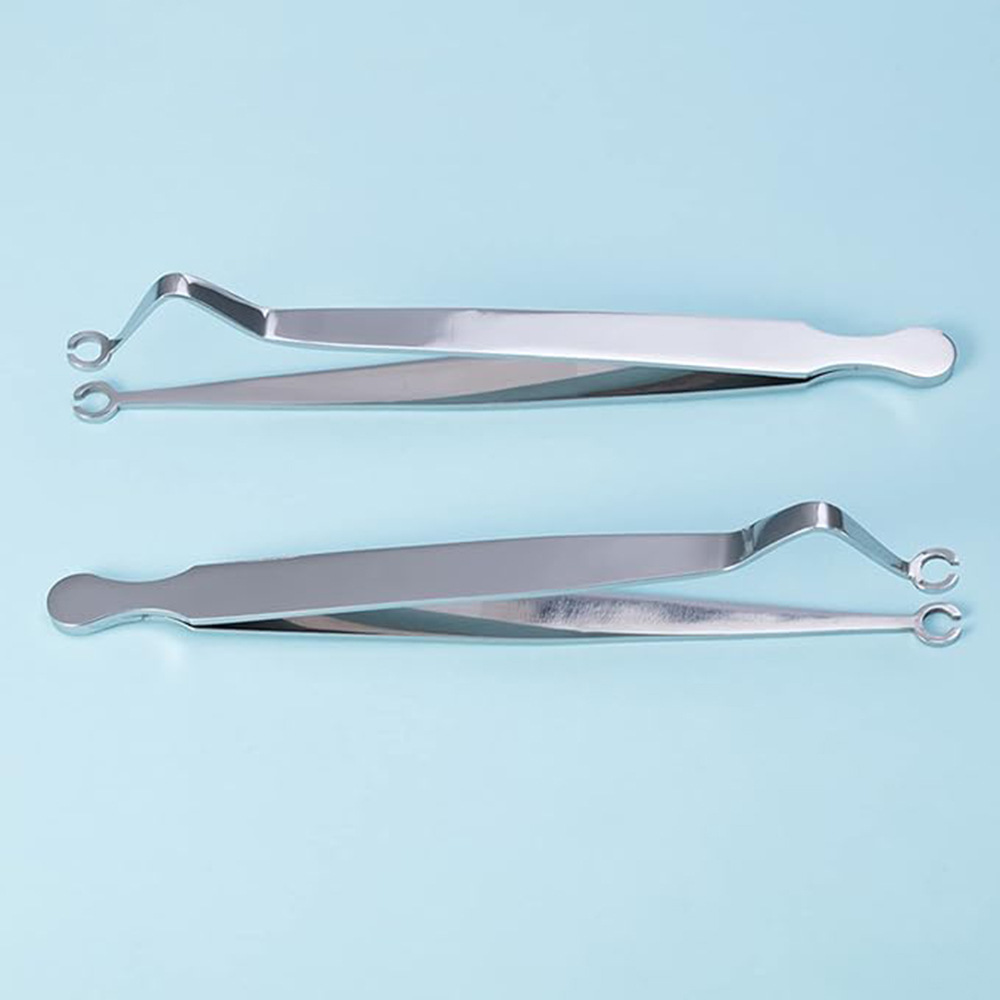 Danhui Professional Stainless Steel Cochlear Clip Tattoo Piercing Tool Pliers Leather Drill Triangle Opening Pliers Punching Tool