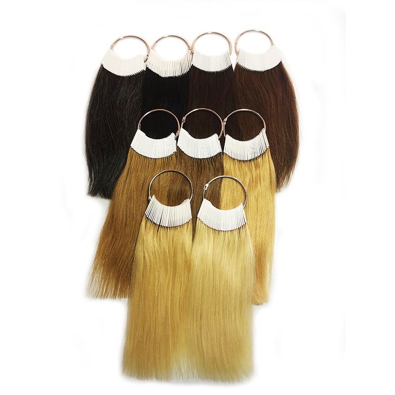 Пробник цвета натуральных волос цветовая карта обесцвечивание и окрашивание горячая парикмахерская прядь натуральных волос экспериментальная тестовая прядь окрашивание восковое цвет