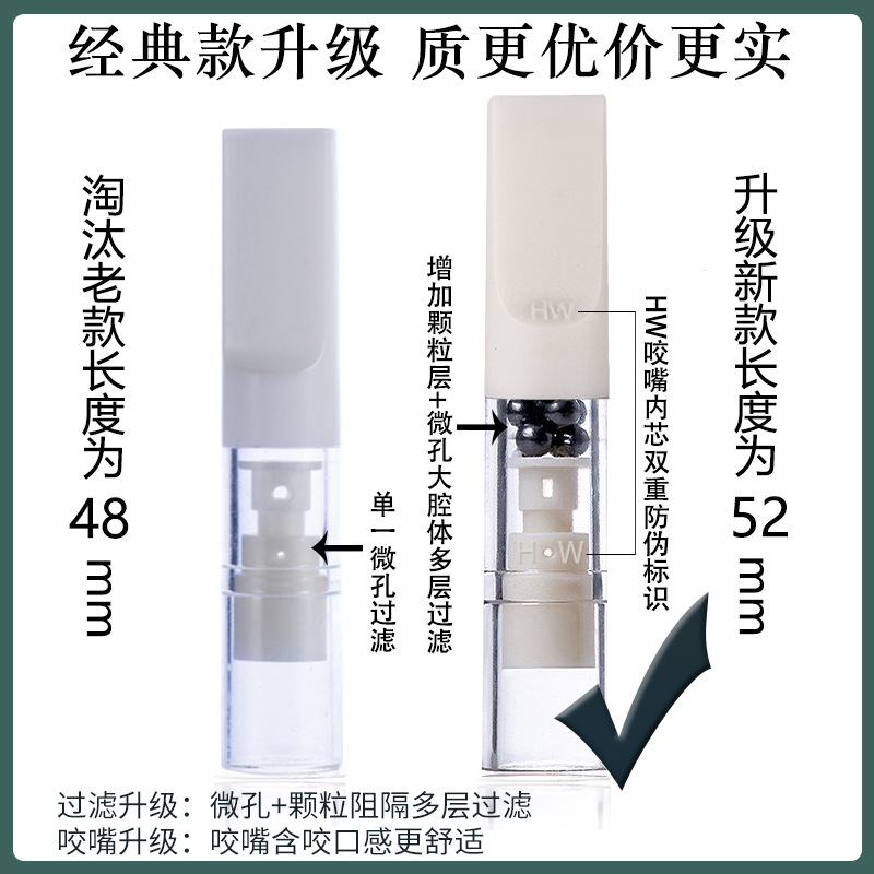 Wholesale Hewang Cigarette Flap Disposable Disposable Filter Cigarette Flap Coarse Medium Fine Cigarette Filter