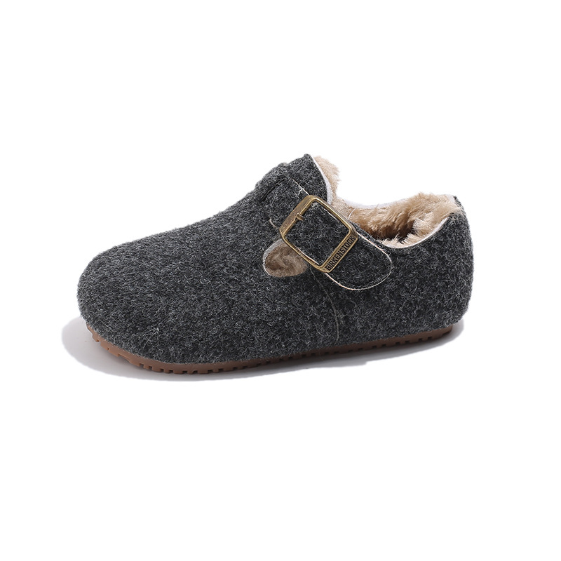 Children's Cotton Shoes 2025 Autumn and Winter New Girls' Shoes Korean Style Boys' Large Cotton Shoes Fashionable Versatile Fleece-Lined Cotton Shoes