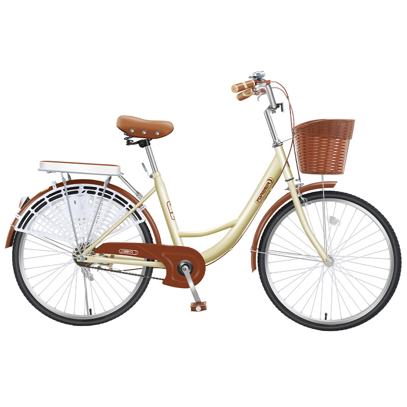 Постоянный женский велосипед для поездок, легкий велосипед с прочной шиной для поездок на работу, 26 дюймов для мужчин без насоса