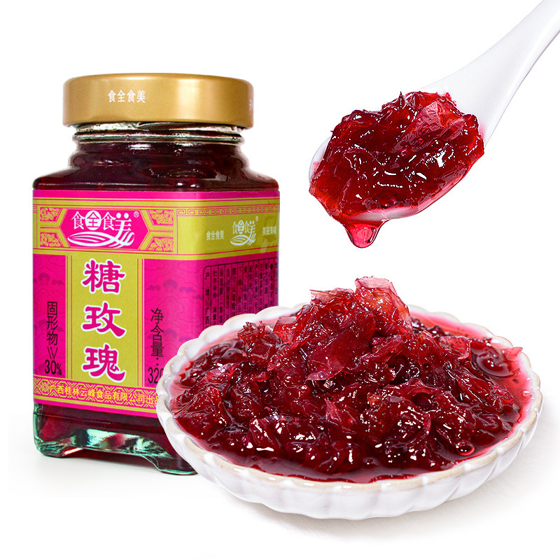 Yunfeng Candy Rose 320g Pure Sweet Rose Sauce Honey Stuffed Pulp Tian Guilin Specialty Natural Jam Handmade Commercial