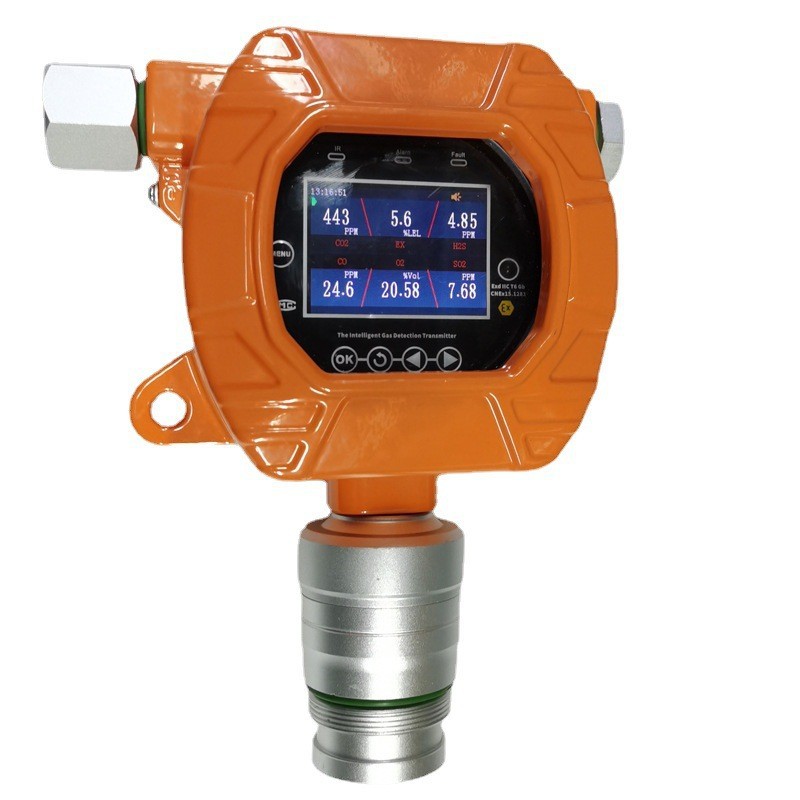 Chlorine Gas Online Concentration Detector Fixed Gas Alarm Device Control Host