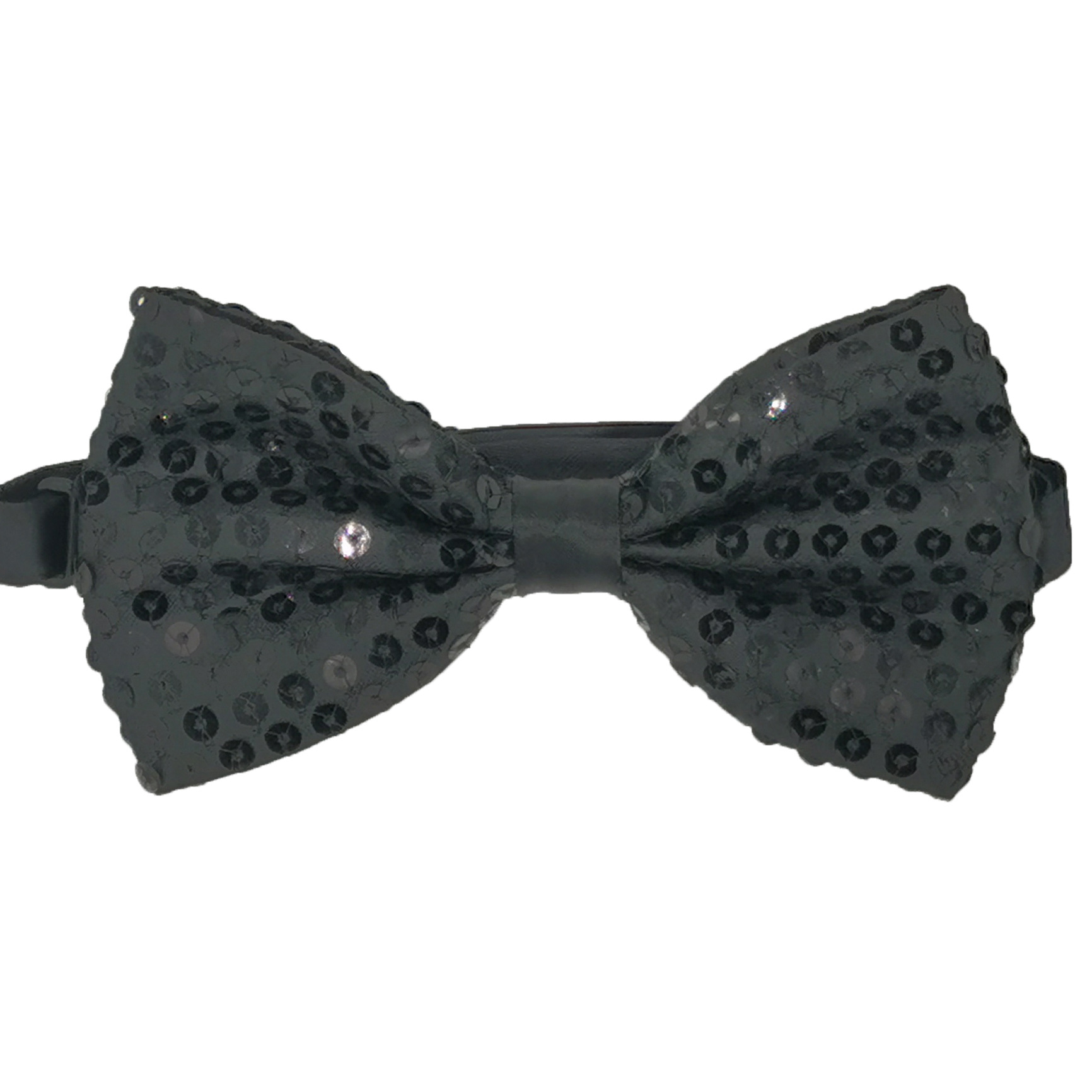 Sequin Beaded Bow Tie Monochrome Solid Color Reflective Paneled Bow Stage Performance Magic Performance Party Accessories