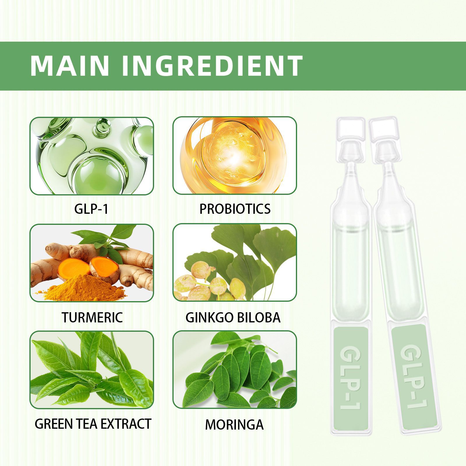 Cross-Border Unlabeled Glp-1 Body Care Drops Firming and Slimming Belly Body Shaping Oral Solution