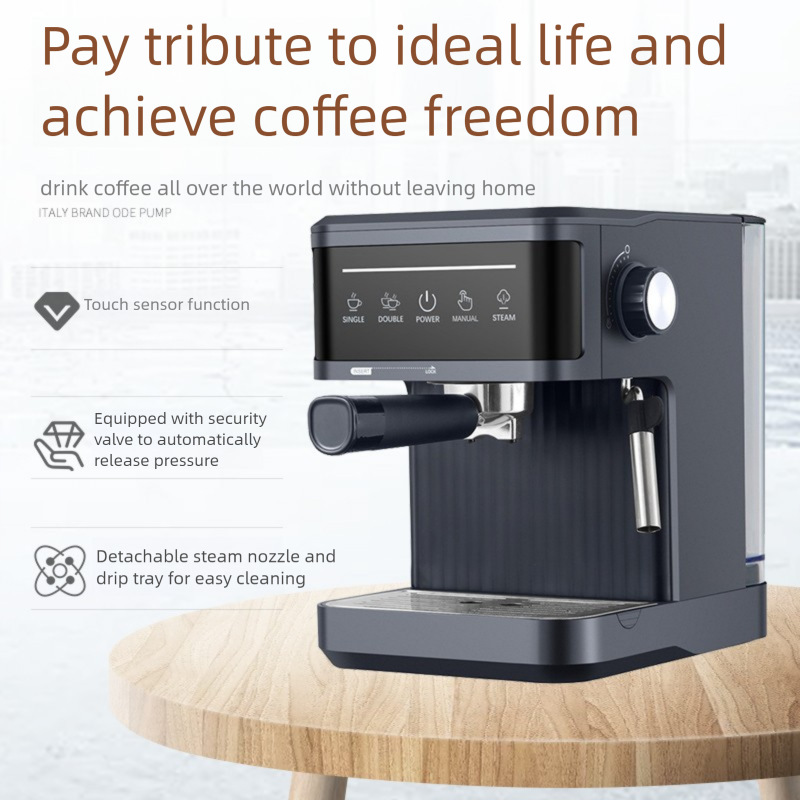 Cross-Border Espresso Machine for Home High-Pressure Extraction Small Office Semi-Automatic Espresso Steam Milk Foaming
