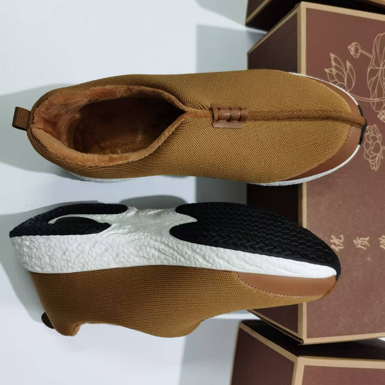 Зимние теплые хлопковые туфли монаха, новые дышащие легкие удобные туфли на платформе