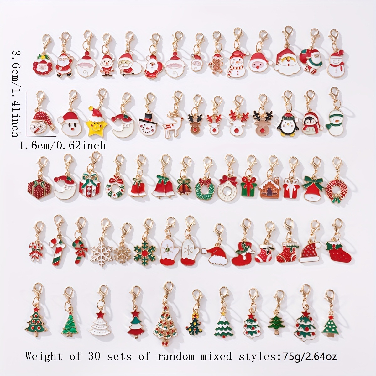 Christmas Earrings European and American Christmas New Products Christmas Tree Snowflake Deer Alloy Oil Drop Ear Jewelry Factory Direct Supply