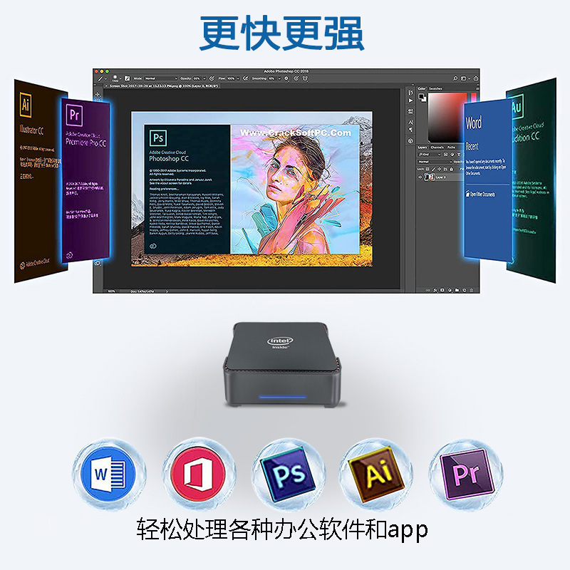N150 Host Gk3N3350Hdmi+Vga3 Display Output Minipc Pre-Installed Win11 System Cross-Border Exclusive Supply