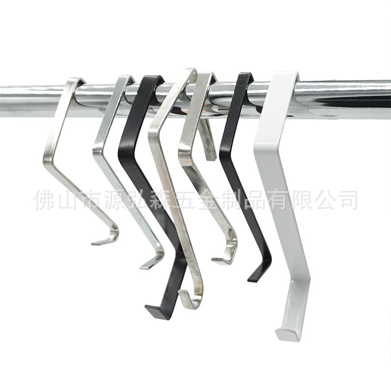 Wrought Iron Creative Home Door Hook Kitchen Metal Non-Punch Storage Bag Flat Door Hook Metal