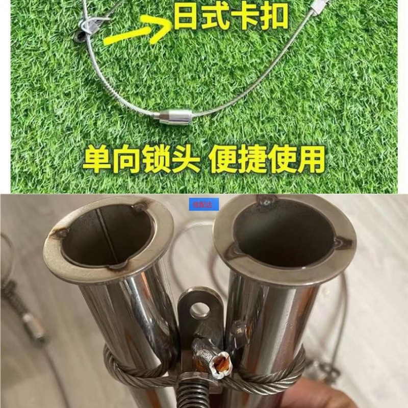 Wire Rope Quick Binder Anti-Bite Stainless Steel Tube Spring Tensioner Outdoor Wire Binder Outdoor Binding Nozzle