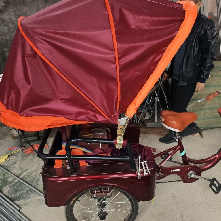 Human-Powered Tricycle Canopy, Elderly Scooter Canopy, Pedal Tricycle Canopy, Outdoor Rainproof Canopy, Folding Canopy