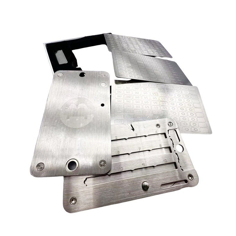 Stainless Steel 304H Word Memorizer (Code Book) Steel Plate Sign Bit B Boxed Digital Panel Spot Wholesale