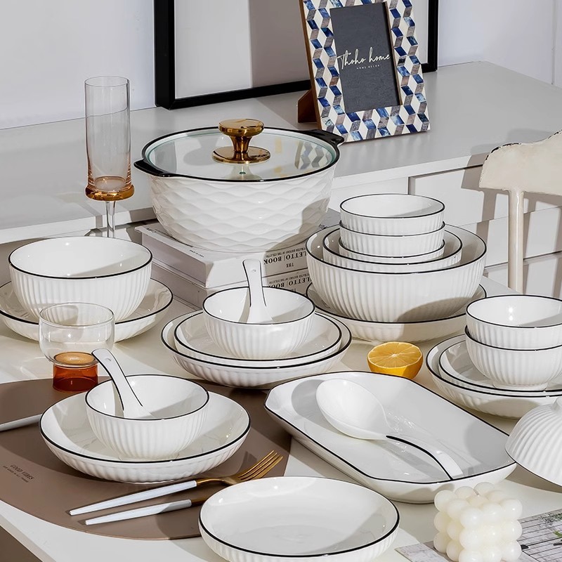 Комплект посуды Ямада, японская простая современная керамика, 2023 новый стиль