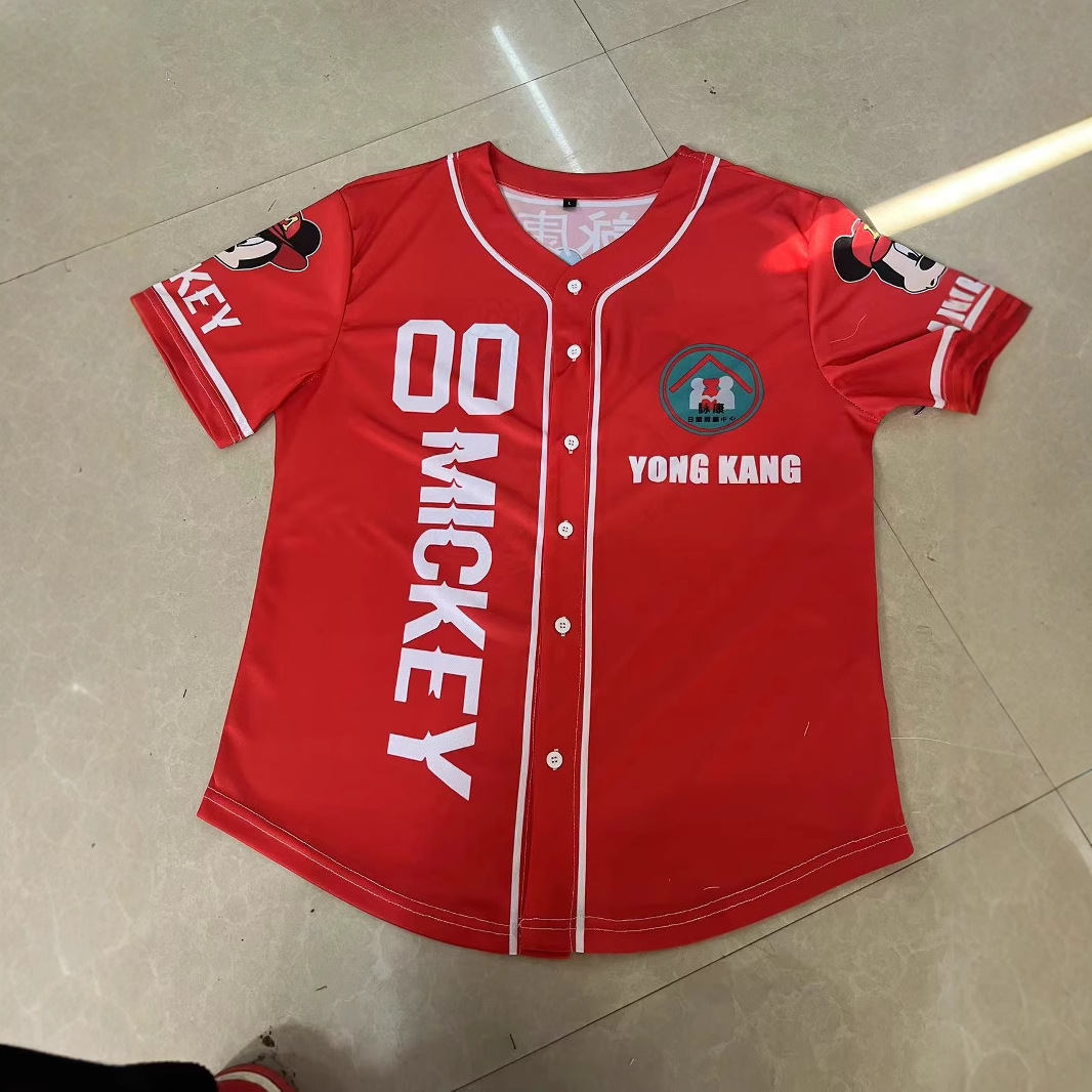 3D Digital Printing Baseball Suit Processing Customized Summer New Short-sleeved Jacket Cross-border Foreign Trade Wholesale Customization