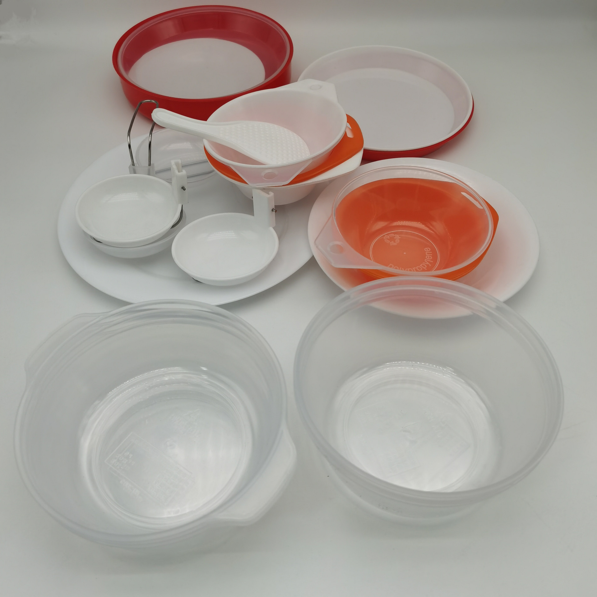 Outdoor tableware set outdoor marching tableware package set picnic matching tableware PP environmental protection plastic tableware manufacturer