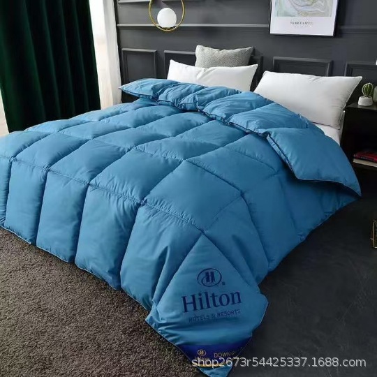 Hotel Feather Velvet Quilt, Warm Spring and Autumn Quilt, Single/Double Quilt Core, Promotional Gift Quilt, Gift Box Wholesale, Hilton