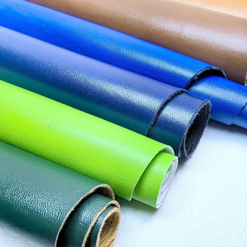 Spot Wholesale Napai Pattern Pu Leather Fabric 0.7mm Imitation Cotton Velvet Napai Pattern Leather Pu Luggage Handbags