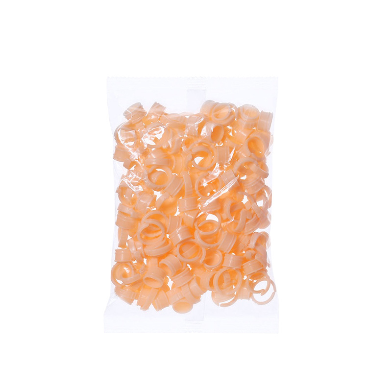 Semi-permanent tattoo silicone color finger ring cup eyebrow eye lip products tool 100 disposable ring cup