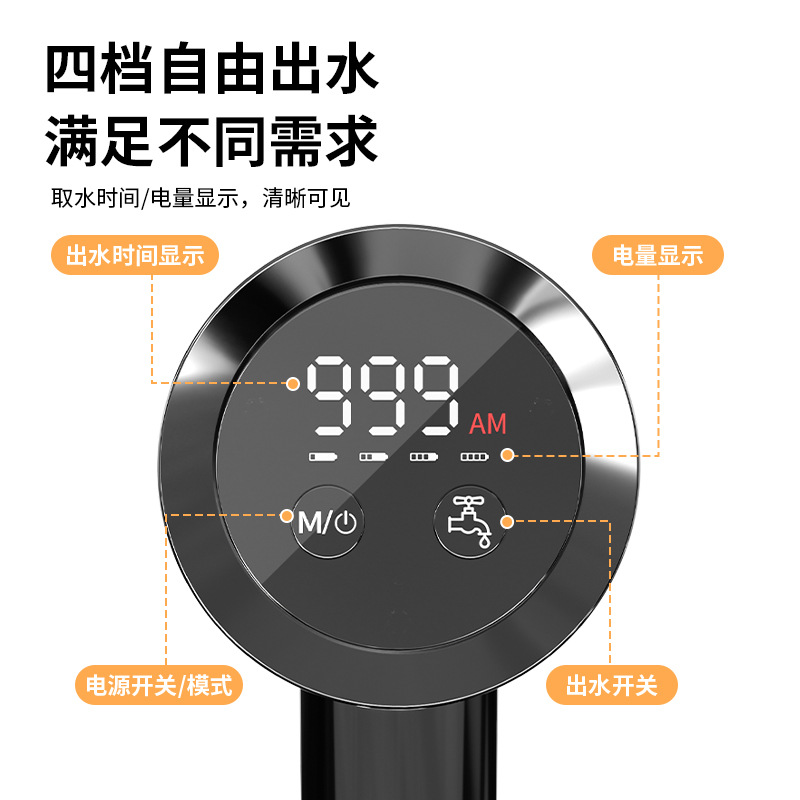 Bottled Water Pump, Wine Dispenser, Water Dispenser, Rechargeable Mineral Water Pressure Pump, Water Suction Device, Water Pump, Self-Priming Pump