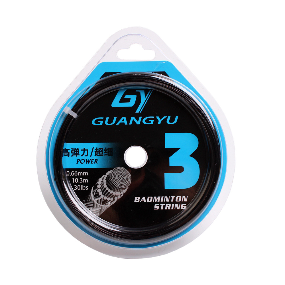 Guangyu High-Elasticity Badminton String with Crisp Sound for Training, 0.66mm Ultra-Fine Wholesale High Elasticity