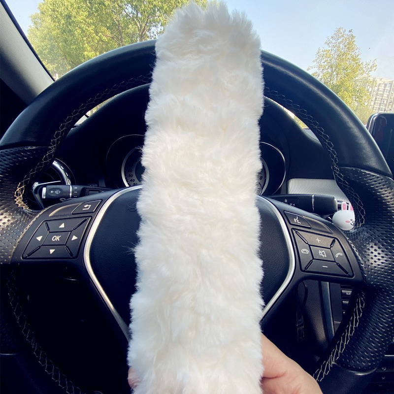 Soft Circle Plush Safety Belt Shoulder Padded Cover for Men and Women Shoulder Belt Lined Safety Shoulder Padded Car Decoration Decoration