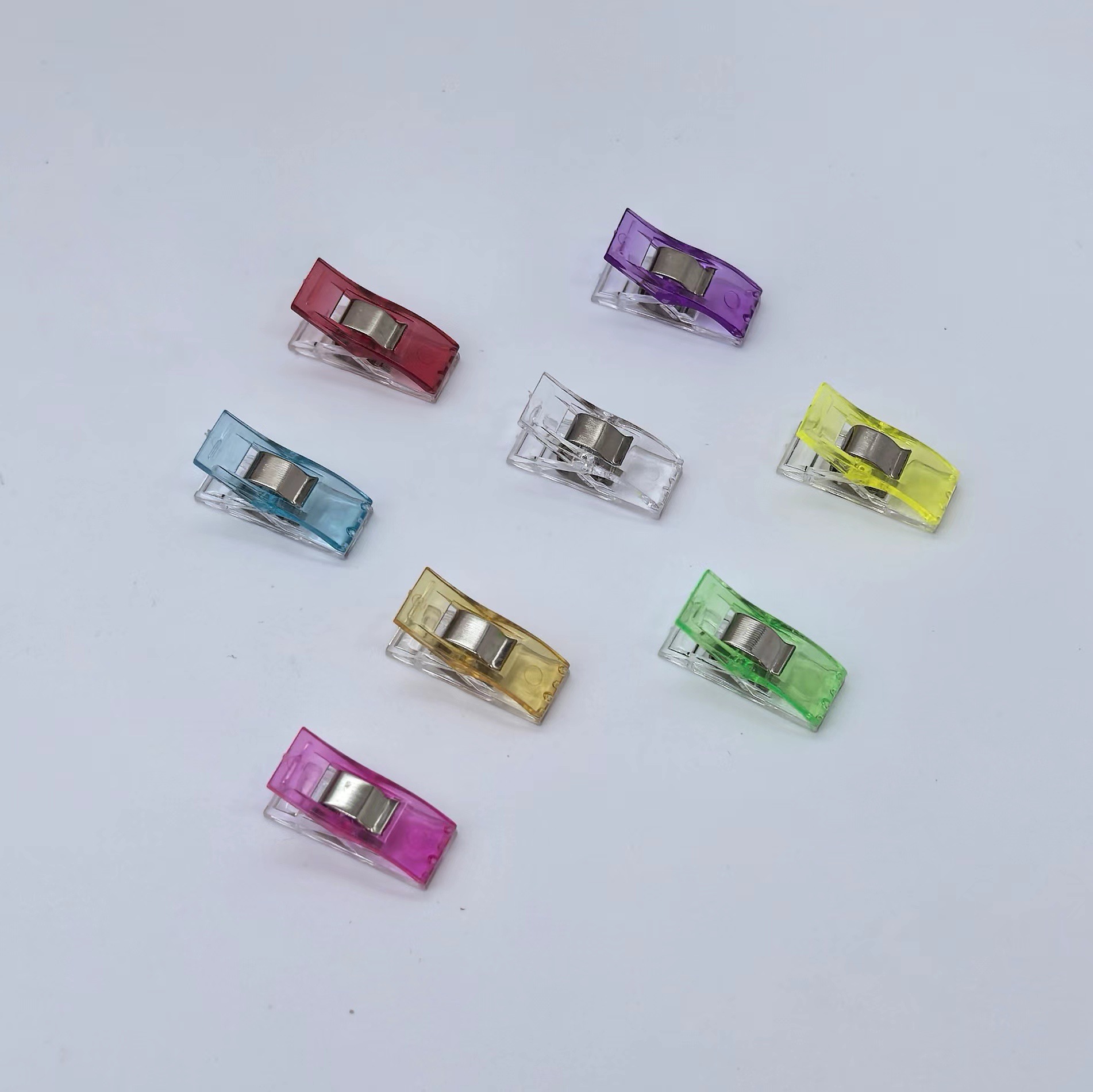 Цветной зажим для края, зажим для топора, зажим для лоскутного шитья, фиксирующий зажим, позиционирующий зажим, пластиковый маленький зажим, горячая распродажа