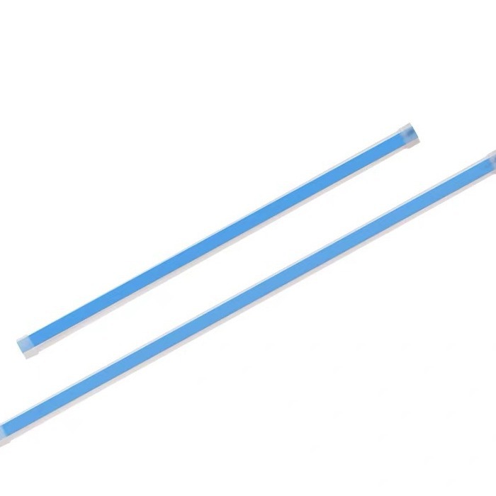 Car ultra-thin LED daytime running light start scanning running water with turn two-color light guide strip tear light decorative silicone