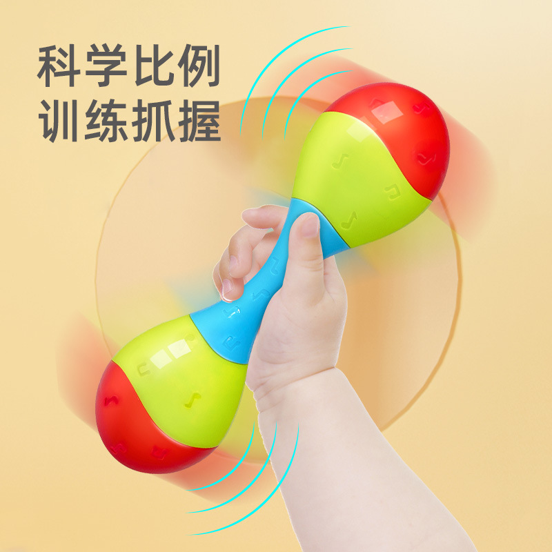 Игрушка-погремушка для новорожденных, цветной маленький песочный молоток, тренировка хватания, оптовая продажа