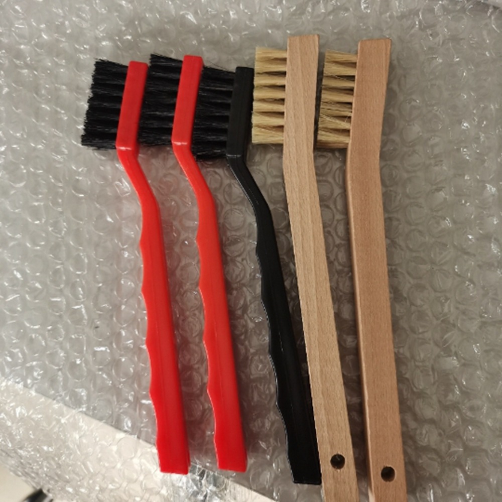 Beech Wood Handle Bristle Toothbrush Electronic Factory Pig Hair Anti-Static Brush Wooden Handle Bristle Wire Brush