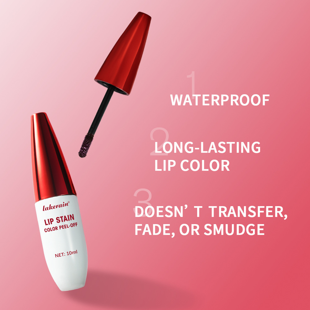 Lakerain Big Belly Peel-Off Lip Gloss Easy to Color Moisturizing Long-Lasting Non-Stick Cup Lipstick Cross-Border Peel-Off Lip Glaze