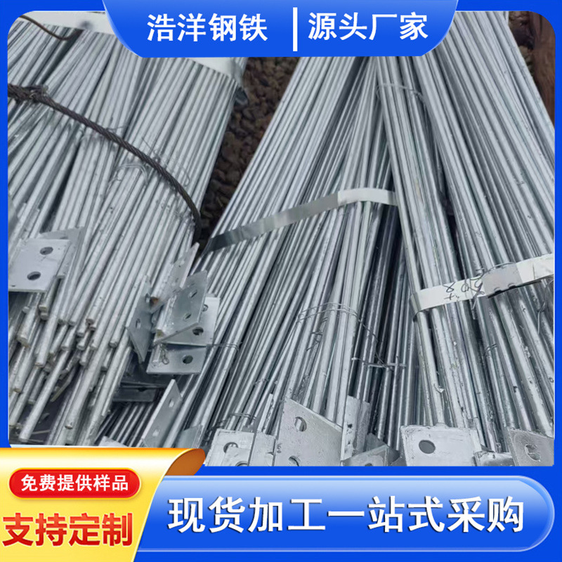 12 # Galvanized Round Steel Grounding Nose Hot-Dip Zinc High Zinc Layer Disc Round Hpb300 Galvanized Wire Rod for Construction Sites