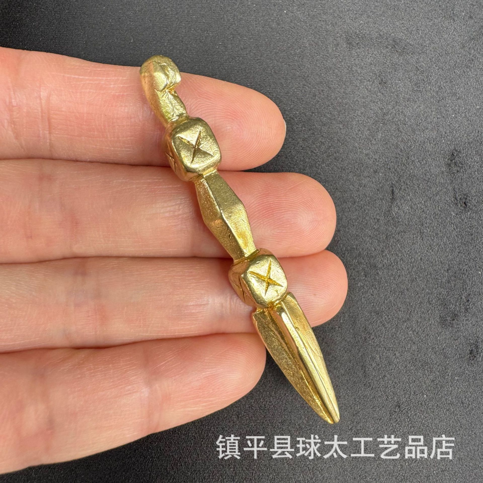 Brass Horse Head Mingwang Pestle