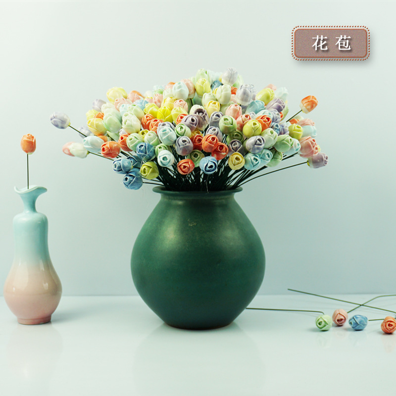 Ceramic Flowers Jingdezhen High-Temperature Florals Handmade Artificial Flowers Eternal Flowers Decorations Creative Gifts
