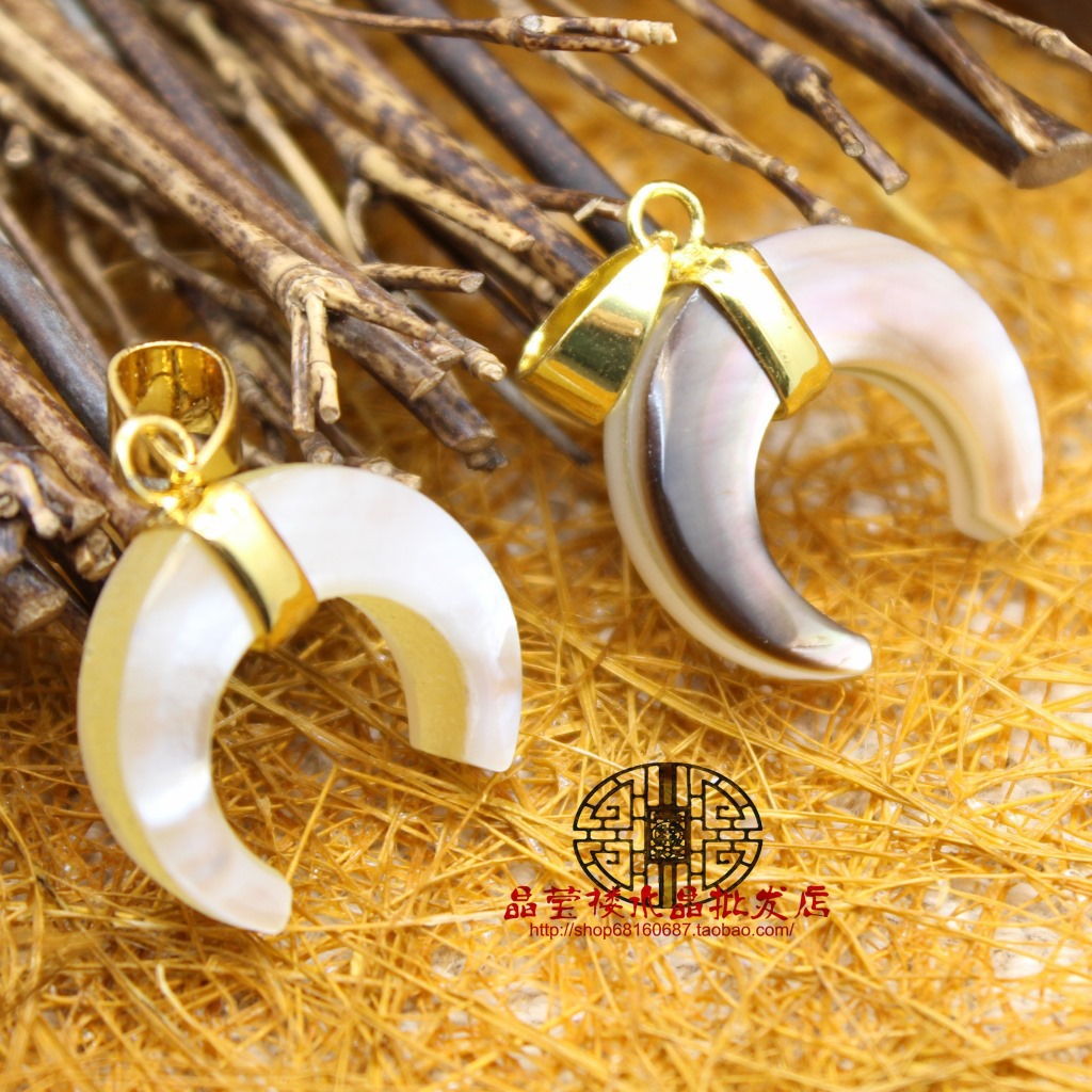 Европейские и Американские Кросс-Бордерные Ювелирные Изделия Персонализированное Простое Подвеска из Раковины Белая Раковина Форма Рога Подвеска Ожерелье Ювелирные Аксессуары