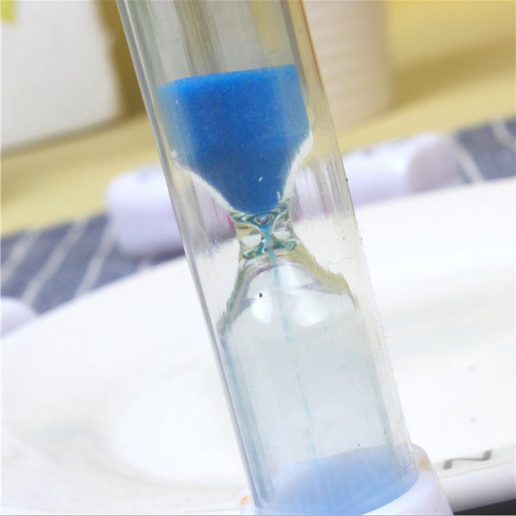 Cartoon smiley face time hourglass timer children's toys gifts creative hourglass plastic furniture ornaments crafts