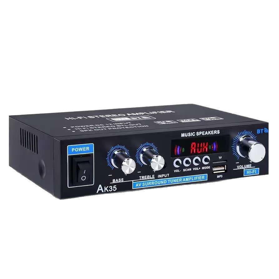 Ak-35 Digital Small Power Amplifier Bluetooth USB Card Reader Radio Home Car Dual-Use Manufacturer Wholesale