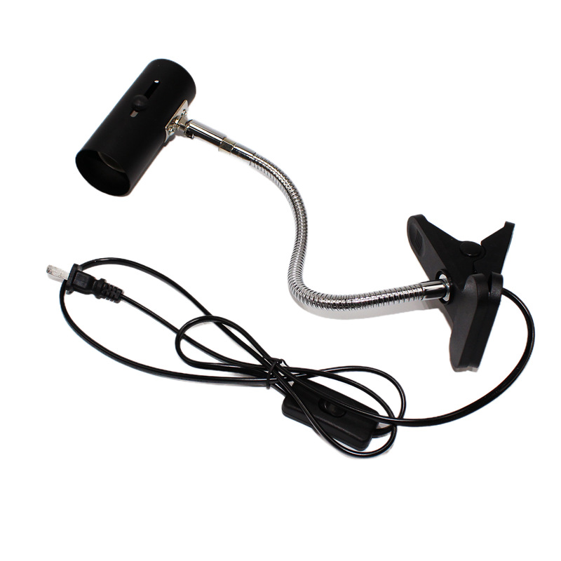 Crawler lamp holder pet lamp holder heating lamp holder Sun bulb drying table turtle pot temperate switch clip lamp