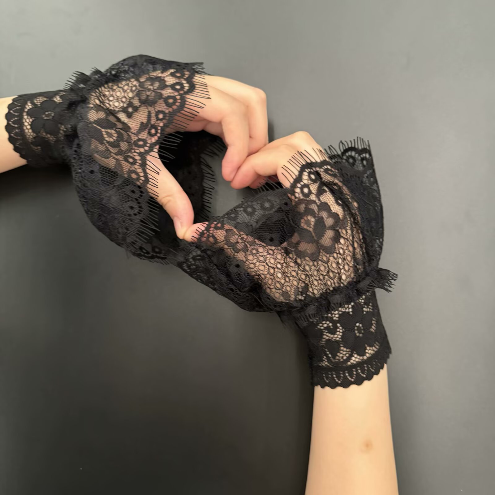 New Lace Chiffon Lace Cuffs Wristbands Versatile Hollow Crochet Cross-Border Manufacturer Wholesale