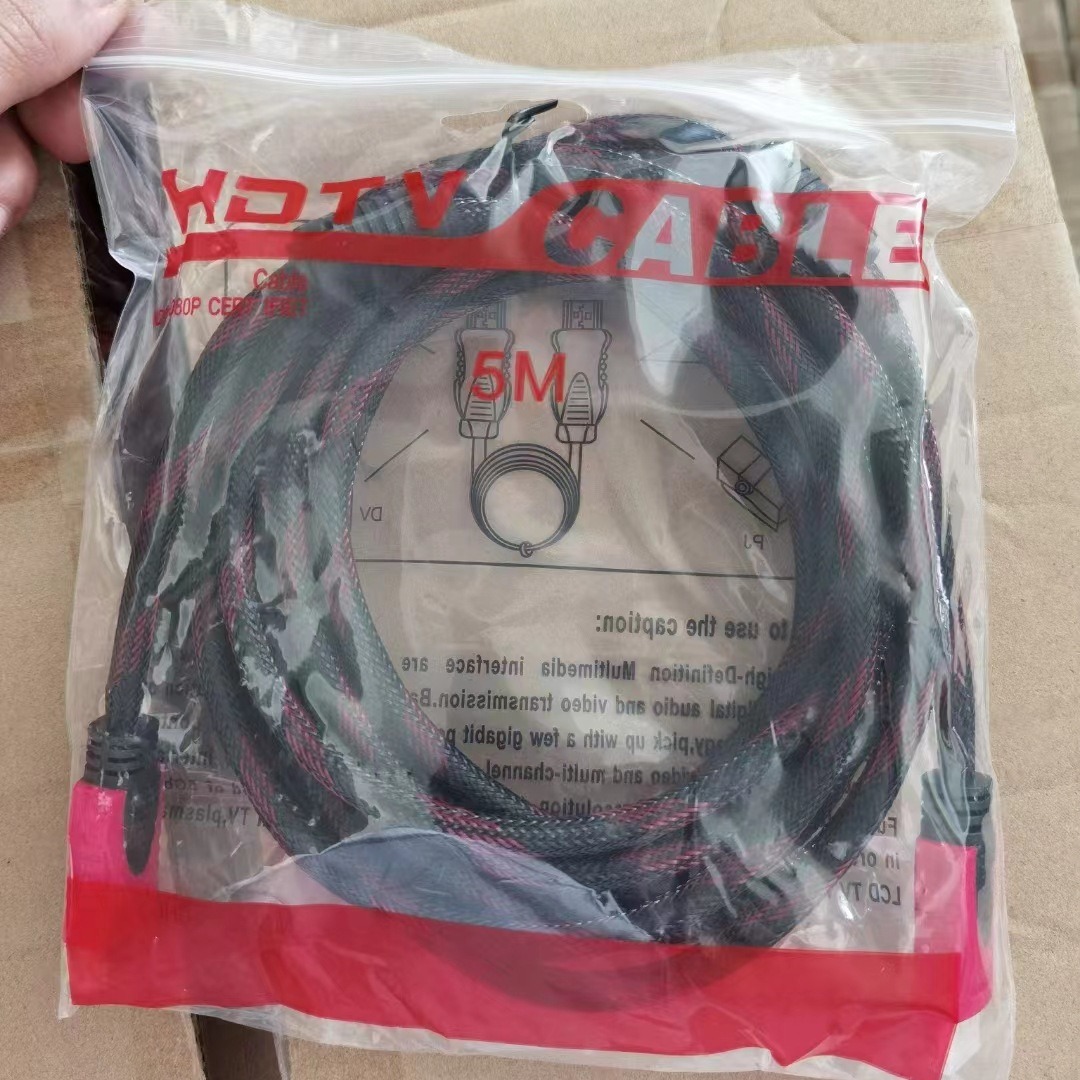 Manufacturer's Ready Stock 14+1 HDMI Red and Black Network High-Definition Data Cable Neutral Computer Tv Cable 1080P60Hz