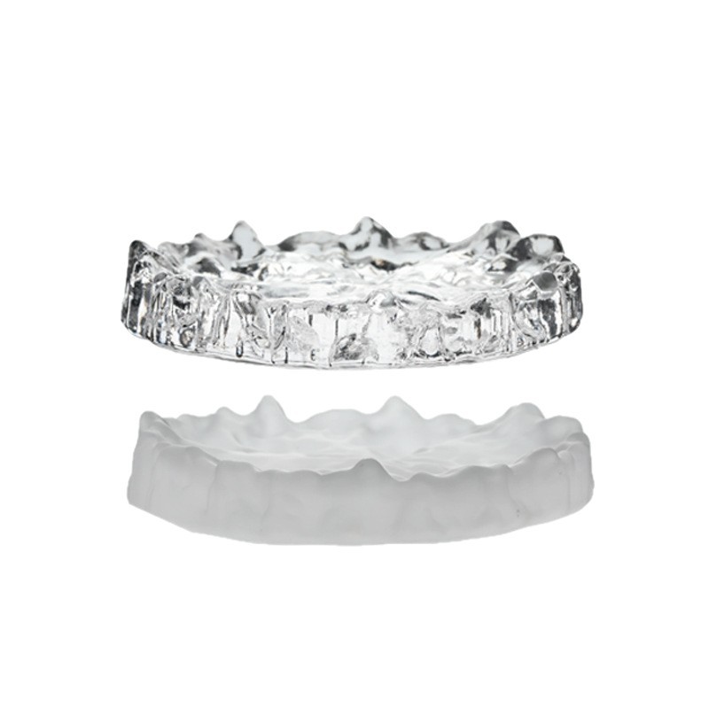 Japanese-Style Glass Tea Tray Kung Fu Tea Set Coaster Tea Cup Mat Heat Insulation Pad Tea Cup Tea Ceremony Tea Mat Cup Holder Tea Saucer Wholesale