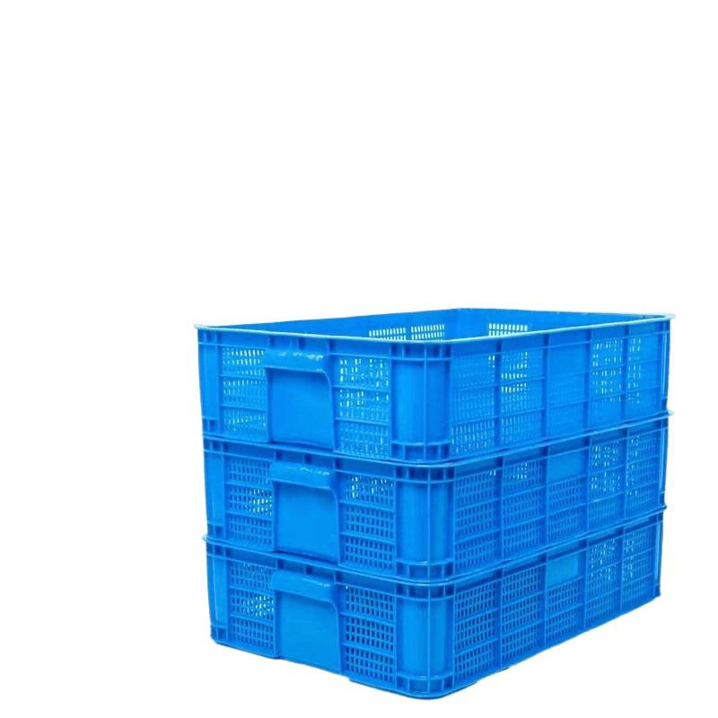 Turnover Basket Plastic with Lid for Breeding Plastic Rectangular Flat Mushrooms Live Shrimp Fruit and Vegetable Transportation Lobster Amazon Dropshipping