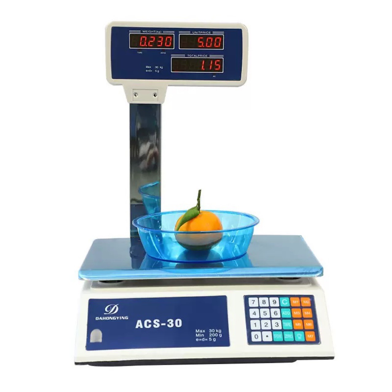 Foreign trade export English version of electronic scale electronic pricing scale with rod vertical arm electronic scale 30kg/40kg electronic scale