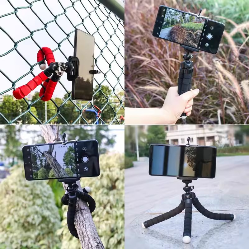 Octopus Mobile Phone Bracket Triangle Bracket Desktop Outdoor Photographing Multi-function Self-timer Artifact Portable Bracket