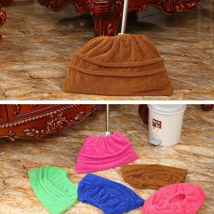 Lazy Bom Set Coral Towel Household Mop Set Dry and Wet Dual-Use Absorbent Towel Cleaning Rag