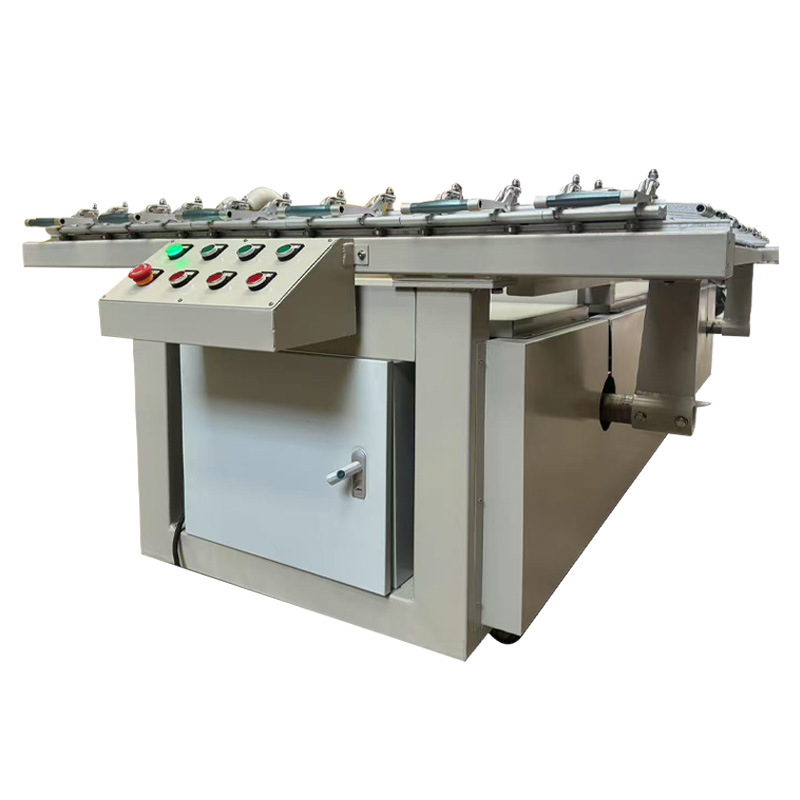 In-Stock Manufacturer Mechanical Screen Tensioning Machine Stainless Steel Electric Screen Tensioning Machine Electric Single and Double Chuck Screen Tensioning Machine