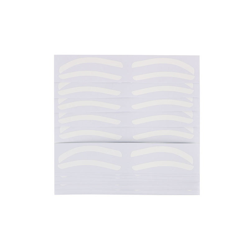 Disposable tattoo design positioning eyebrow tattoo makeup auxiliary paste eyebrow sticker template for airbrush PMU eyebrow
