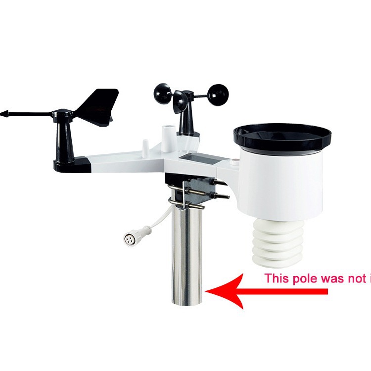 Misol Weather Station Rs485 Interface Wired Connection Wind Speed Wind Direction Rain Volume Light Temperature Humidity Air Pressure