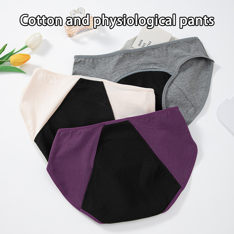 Plus size cross-border foreign trade physiological underwear women's briefs postpartum C- segment recovery low waist underwear